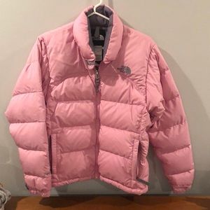 Northface pink puffy coat